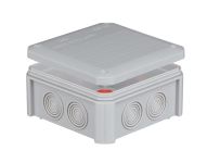 Коробка розподільча зовнішня UNIKA PLANK поліпропілен самозатух.850°С IP54 100х100х50мм з кабел.вводами IB602