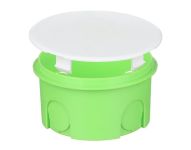 Коробка розподільча д.70x40мм д/бетону з кришкою UNIKA PLANK MB101 поліпропілен 850°С самозатухаюча