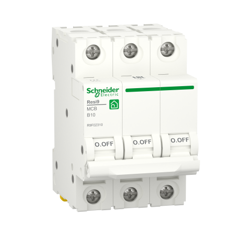 Автоматичний вимикач Schneider Electric RESI9 10А 3P B 6кА (R9F02310)