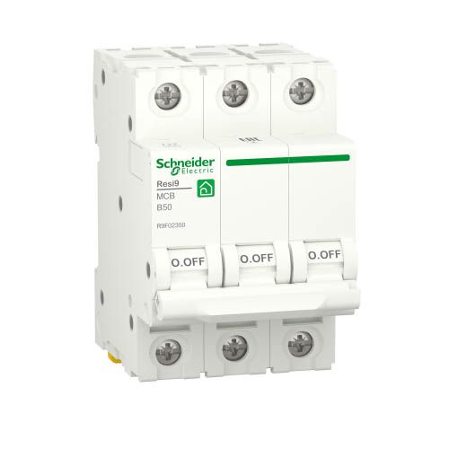 Автоматичний вимикач Schneider Electric RESI9 50А 3P B 6кА (R9F02350)