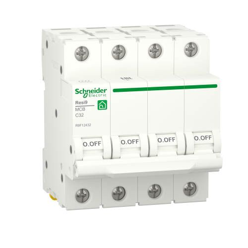Автоматичний вимикач Schneider Electric RESI9 32А 4P C 6кА (R9F12432)
