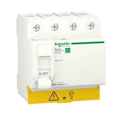 Диференційний вимикач (ПЗВ) RESI9 4P 40A 300mA АС, Schneider Electric