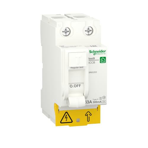 Диференційний вимикач (ПЗВ) RESI9 2P 63A 300mA А-S, Schneider Electric
