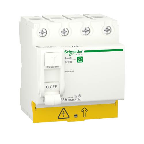 Диференційний вимикач (ПЗВ) RESI9 4P 63A 300mA А-S, Schneider Electric