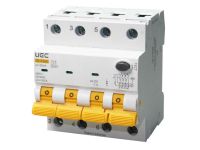 Диференційний автоматичний вимикач SB-R9NE 4P C 25A  30mA Tип AC  6kA, UEC