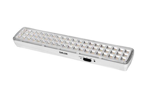 Світильник аварійний REL-601LED (3.7V2Ah) 60 LED 4Вт 360x65x35 акумуляторний, DeLux