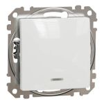 Вимикач з підсвіткою 1-кл. Sedna Design білий, Schneider Electric