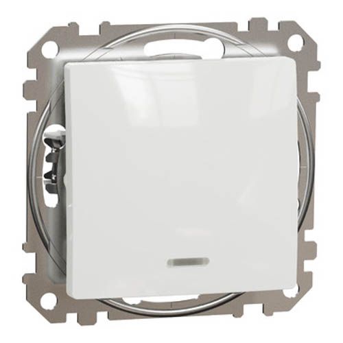 Вимикач з підсвіткою 1-кл. Sedna Design білий, Schneider Electric