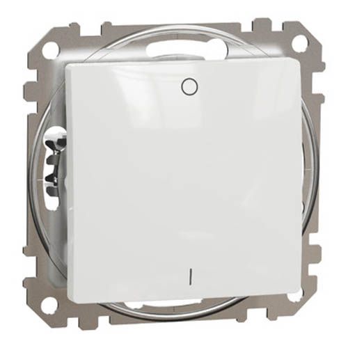 Двополюсний вимикач, Білий, Sedna Design, Schneider Electric