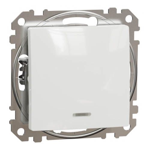 Перемикач з підсвіткою 1-кл. Sedna Design білий, Schneider Electric