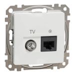 Розетка RJ45 категорія 6 UTP -TV SE Sedna Design білий, Schneider Electric