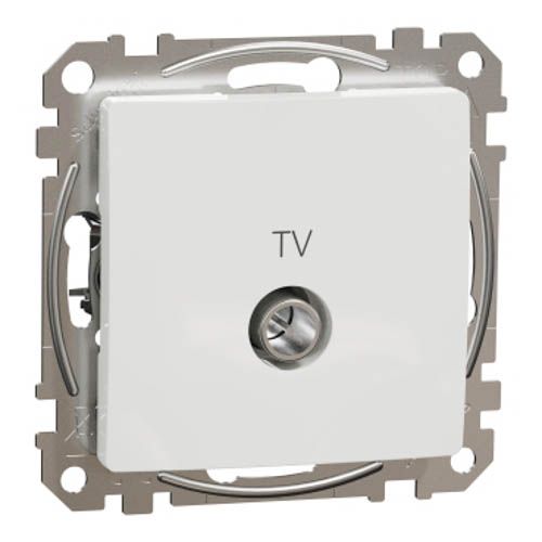 Розетка TV кінцева 4 дб SE Sedna Design білий, Schneider Electric