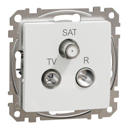 Розетка R/TV/SAT кінцева 4дБ, білий, Schneider Electric