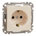 Розетка із з/к зі шторками SE Sedna Design бежевий, Schneider Electric