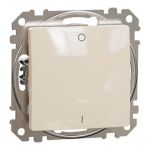 Двополюсний вимикач, Бежевий, Sedna Design, Schneider Electric