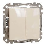 Перемикач 2-кл. Sedna Design бежевий, Schneider Electric