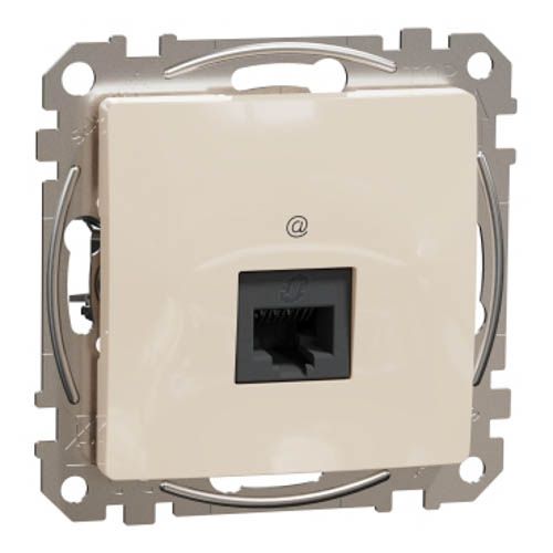 Комп'ютерна розетка RJ45 кат. 5е UTP SE Sedna Design бежевий, Schneider Electric