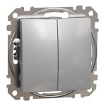 Вимикач 2-кл. Sedna Design алюміній, Schneider Electric