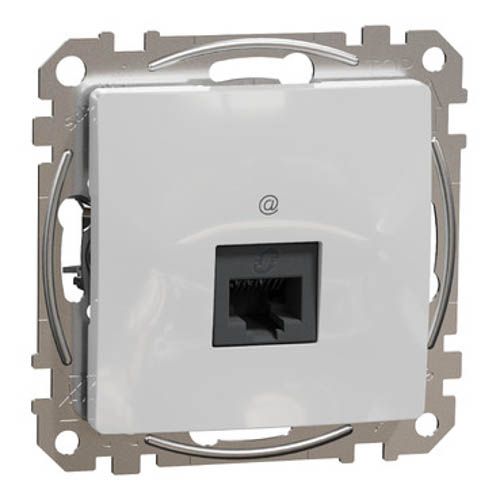 Комп'ютерна розетка RJ45 кат. 5е UTP SE Sedna Design алюміній, Schneider Electric