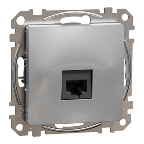 Одинарний роз'єм RJ45 CAT6 UTP Алюміній Sedna Design, Schneider Electric