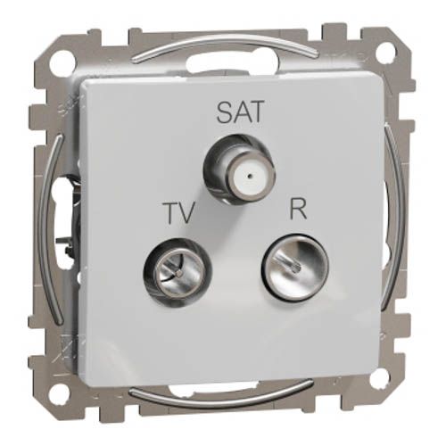 Розетка R/TV/SAT кінцева 4дБ, алюміній, Schneider Electric