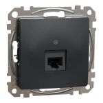 Одинарний роз'єм RJ45 CAT6 UTP Чорний Sedna Design, Schneider Electric