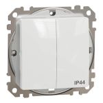 Двоклавішний вимикач IP44 Білий Sedna Design, Schneider Electric