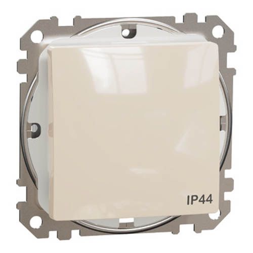 Одноклавішний вимикач IP44 Бежевий Sedna Design, Schneider Electric