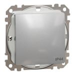 Одноклавішний вимикач IP44 Алюм Sedna Design, Schneider Electric