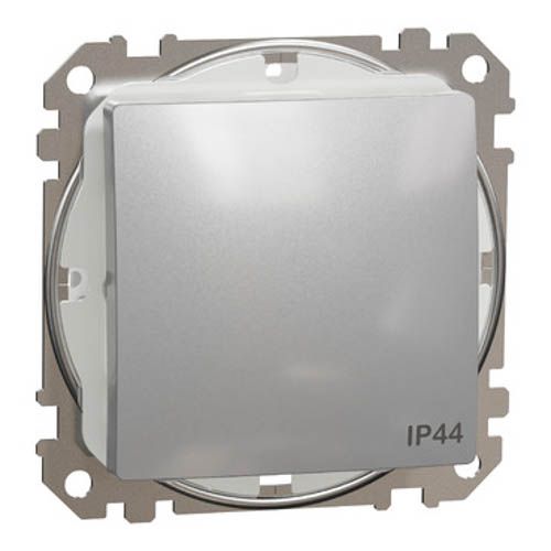 Перемикач 1-кл. IP44 Sedna Design алюміній, Schneider Electric