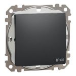 Одноклавішний вимикач IP44 Чорний Sedna Design, Schneider Electric
