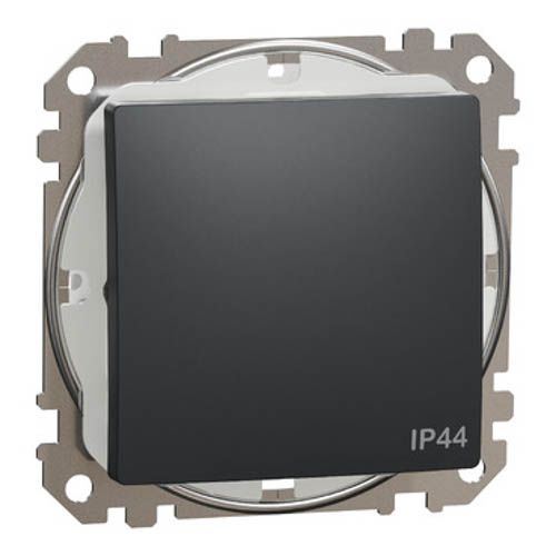 Перемикач 1-кл. IP44 Sedna Design чорний, Schneider Electric