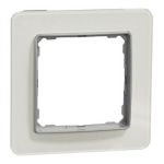 Рамк 1-пост шт Біле скло Sedna Elements