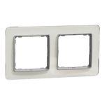 Рамка 2-а. SE Sedna Elements біле скло