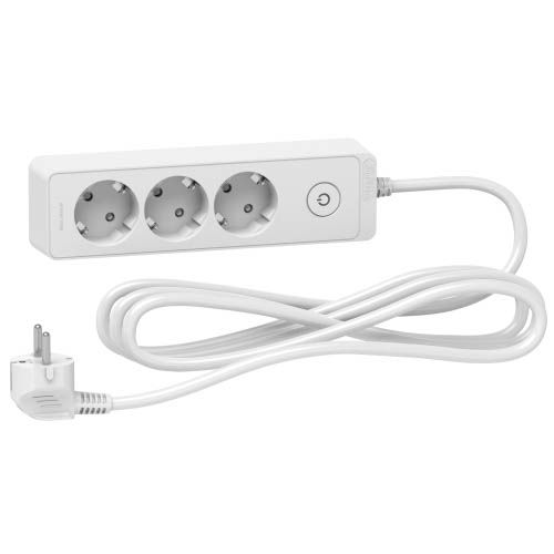 Подовжувач 3 місця з заземл. білий 3 м, Schneider Electric