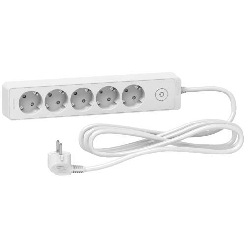 Подовжувач 5 місць з заземл. білий 3 м, Schneider Electric