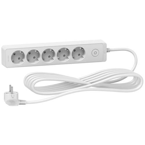 Подовжувач 5 місць з заземл. білий 5 м, Schneider Electric
