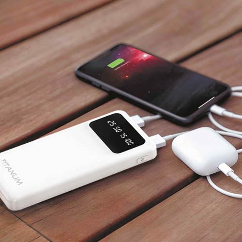 Повербанк 10000mAh OL21 White, TITANUM