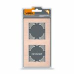 Рамка мідний алюміній на 2 місця горизонтальна BINERA, Videx