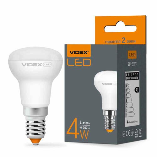 Лампа світлодіодна R39e 4Вт E14 4100К, Videx