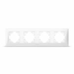 Рамка біла на 4 місця горизонтальна BINERA, Videx