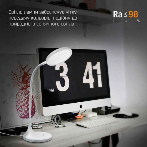 Лампа настiльна свiтлодiодна VL-TF14Вт 20Вт 4100К, Videx