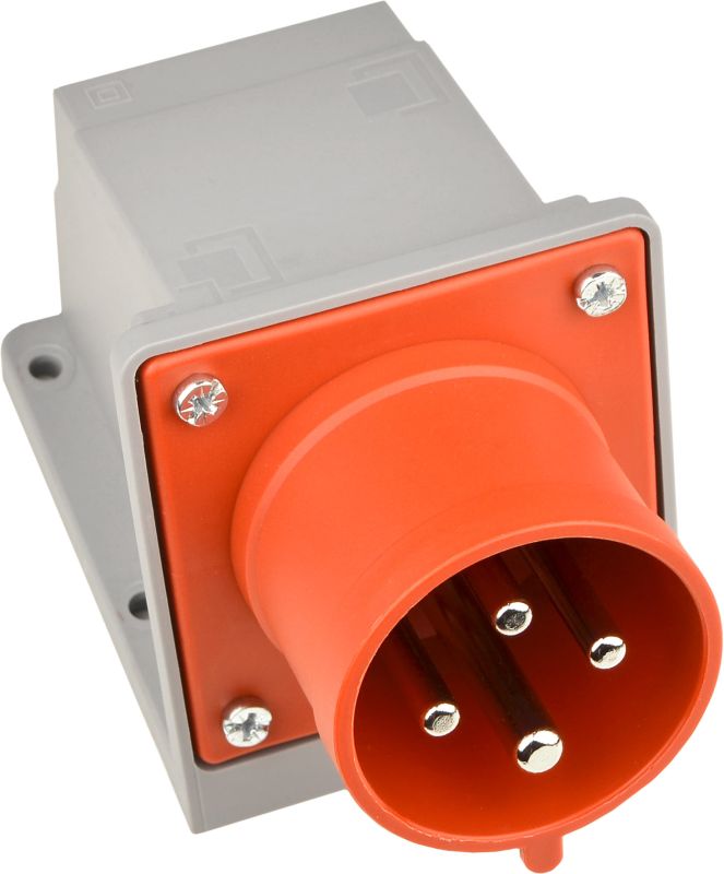 Вилка стаціонарна серії UСombi 4P 32A IP44, АСКО-УКРЕМ