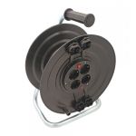 Котушка переносна, 50м (3х1,5 ПВС) з розетками з запобіжником 1*16А-4шт, IP44, Bemis