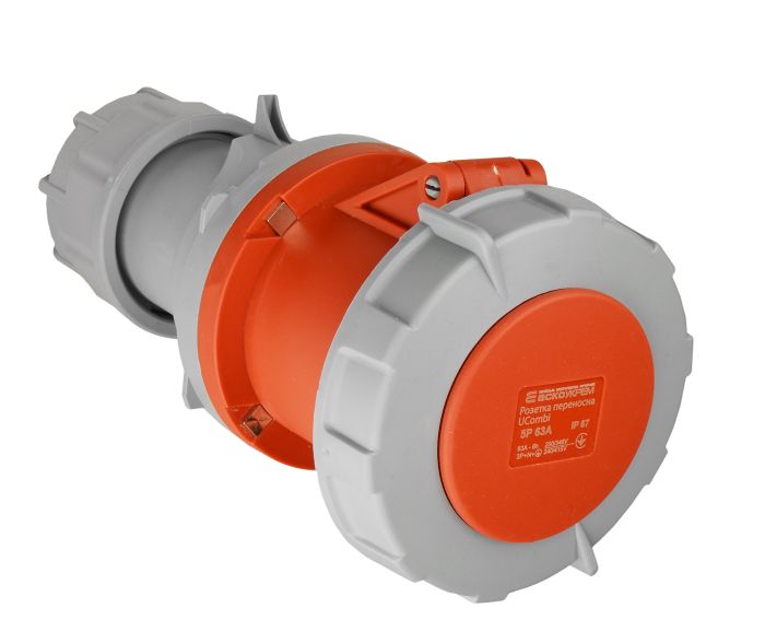Розетка переносна серії UСombi 5P 63A IP67, АСКО-УКРЕМ