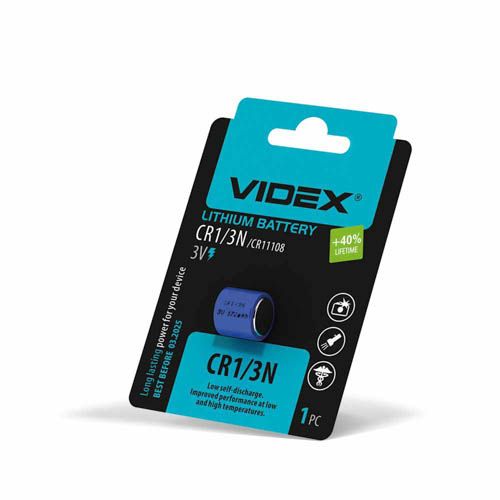 Батарейка літієва CR1/3N 1шт BLISTER, Videx