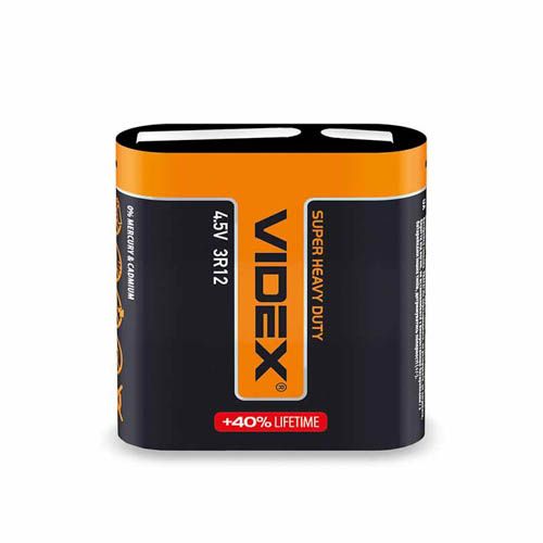 Батарейка сольова 3R12 1pc SHRINK, Videx