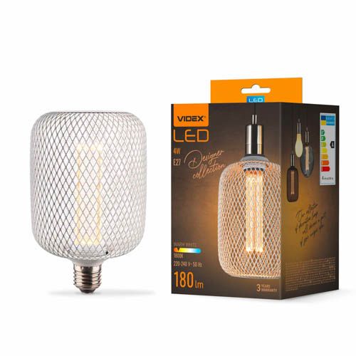 Лампа світлодіодна Filament VL-DWMC100162 4Вт E27 1800К White Chainmail style, Videx