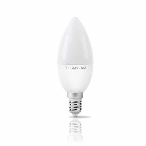 Лампа світлодіодна C37 6Вт E14 4100К, TITANUM