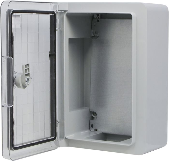 Корпус з АБС-пластику, прозорі дверцята, 20*30*13, ІР65, серії UBox, АСКО-УКРЕМ